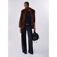 liu jo pantalones pantalones rectos amplios para mujer