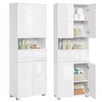 mueble de bano blanco nube  30 x 60 x 170 cm