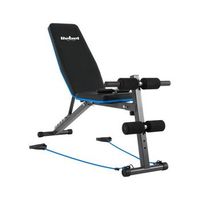 incline training bench with leg lock and rubber bands  rebel active