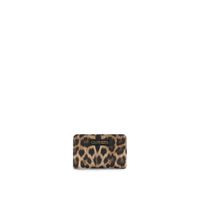 cartera mediana con cremallera estampado leopardo y lettering leopard