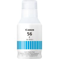 botella de tinta canon gi-56c cian 135ml para maxify gx6050 gx7050 alto rendimiento
