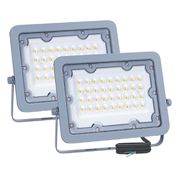 Aigostar Focos Led Exterior 2 piezas, 30W 3000K LED Floodlight Exterior, luz de inundación para exteriores de 2450LM a prueba de agua IP65 para patio, jardín, garajes