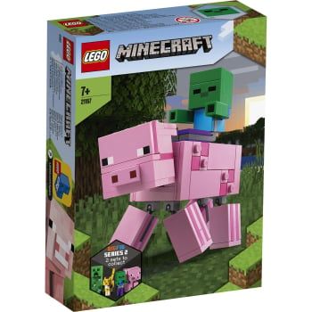 LEGO Minecraft Bigfig Cerdo con Bebé Zombi +7 años - 21157