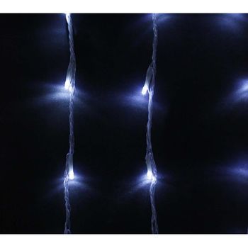 Cortina De 400 Led Cascada Blanca De 3x2,20 Mts
