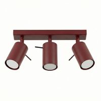 plafone borgona acero alt 16 cm