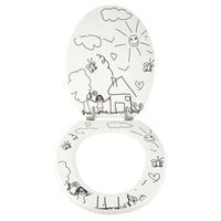 asiento de bano mdf jardin de infantes- bisagras de acero inoxidable