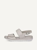caprice heeled sandal white made of leather without heel size 38