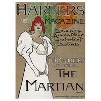 legendarte - cuadro lienzo impresion digital - harpers magazine the martian 1896 - fred hyland - decoracion pared cm 40x60