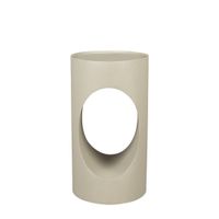 mesa auxiliar de hierro beige