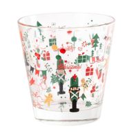 vaso de vidrio multicolor de 025l