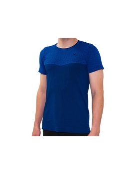 Camiseta de Running Hanker Dung Manga Corta Azul