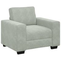 sillon sofa gris claro 60 cm terciopelo cfw393822