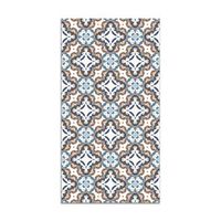 panorama alfombra vinilica hidraulico oriental azul 80x250 cm