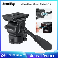 smallrig-tripode de cabeza fluida cabeza giratoria con placa de liberacion rapida para arca swiss para camaras de video compactas y camaras dslr 3259b