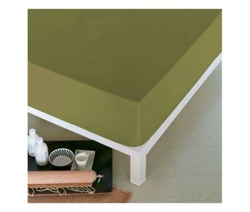 Sábana bajera ajustable naturals verde cama de 135 (135 x 190 cm) - cama de 150 (150 x 190/200 cm)