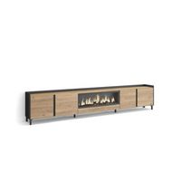 mueble tv alfarnate-02 con chimenea electrica y almacenaje