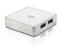 hub usb 30 conceptronic hubbies03w 4 puertos usb 30 con alimentador color blanco