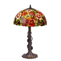 sobremesa tiffany base con hojas serie new york d-45cm