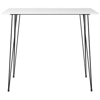 Mesa Alta De Cocina Blanco 120x60x105 Cm