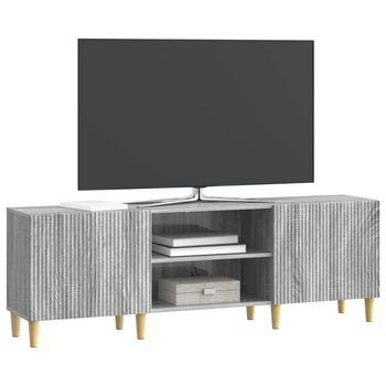 Mueble De Tv | Mueble De Salón | Gabinete De Tv Gris Sonoma 150 X 31 X 50 Cm Madera De Ingeniería