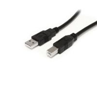 cable usb activo de 10m para impresora - 1x usb a macho - 1x usb b macho - adaptador negro