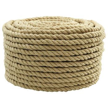 Cuerda Para Barco 16 Mm 100 M Natural Vidaxl