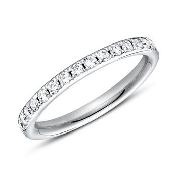 Anillo eternidad platino 950 33 diamantes
