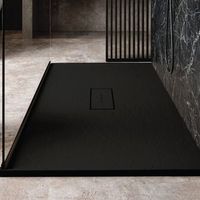 plato de ducha resina vic negro  80x140 cm