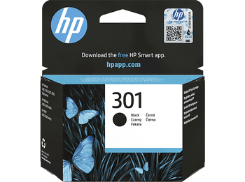 Cartucho de tinta - HP 301, Negro, CH561EE