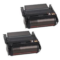 compatible multipack lexmark optra t616n printer toner cartridges 2 pack -12a5845