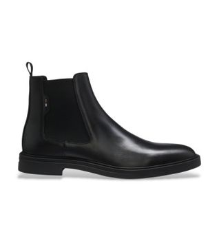 BOSS para hombre. 50552527 Botines de Piel Calev negro (45), Cordones, Clásico