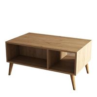 mesa baja de madera exxen - 90 x 41 x 54 cm - marron