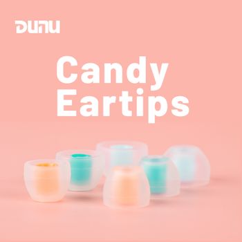 Puntas para auriculares DUNU Candy de silicona, 3 pares L/M/S, tamaño del orificio de brida única 4,6mm para diámetro del boquilla del auricular 4,6--5,5mm