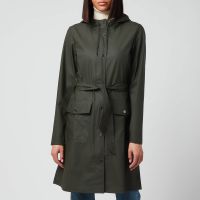 rains curve matte shell jacket - xs
