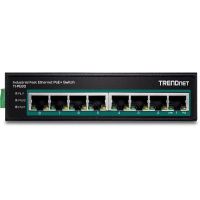 switch industrial trendnet ti-pe80 8 puertos fast ethernet poe ip30