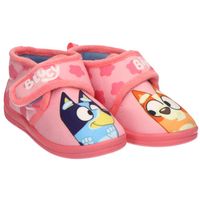 garvalin pantuflas zapatillas de casa media bota circulos azules nino para nina