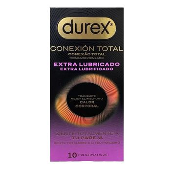 Durex Conexión Total Extra Lubricado 10 preservativos