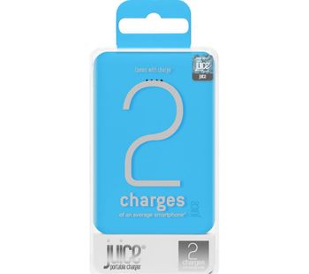 2 Portable Power Bank - Blue, Blue