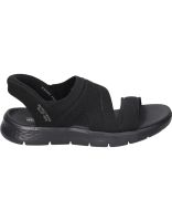 sandalias slip ins de mujer skechers 141482-bbk color negro 38