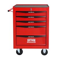 carro de herramientas - mueble organizador de taller - acero - rojo y negro 60x33x775cm