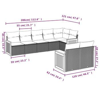 Conjunto De Relax Para Patio (con Cojines, Set De 8 Piezas)