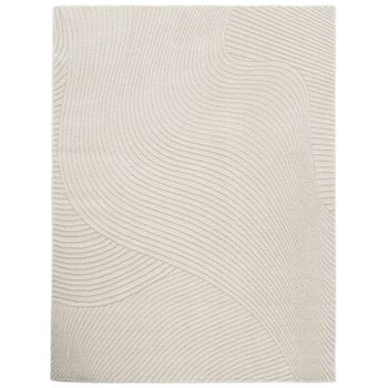 Alfombra moderna Aurora crema 160x220 cm