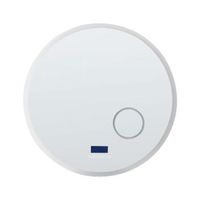 espejo de bano led moderno redondo con altavoz bluetooth 80 x 80 cm plateado fixin