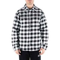 county of milan camisa manga larga flanella check para hombre