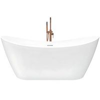banera de pie rea ferrano slim 180 tapa negra white 180 x 80 x 745 cm