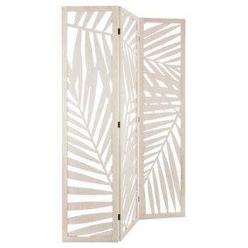 Biombo Decorativo De Madera, Moderno, 170 Cm De Altura, 3 Paneles