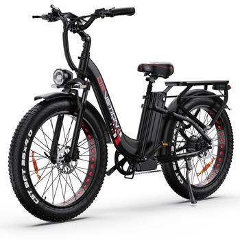 Bicicleta Eléctrica Drvetion Ctr26 - Motor 1000w Batería 48v15ah 26 Pulgada Neumáticos Frenos Hidráulicos - Negro