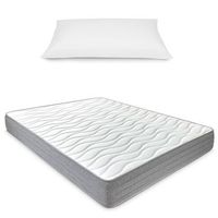 colchon 105x190 viscoelastico nora  firme reversible y ergonomico  incluye almohada gratis