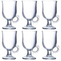 set 6 copas de cafe vidrio templado 24 cl