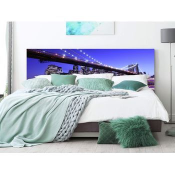 Oedim Cabecero Cama Pvc Puente De Brooklyn, 200x60cm, Disponible En Varias Medidas, Cabecero Ligero, Elegante, Resistente Y Económico